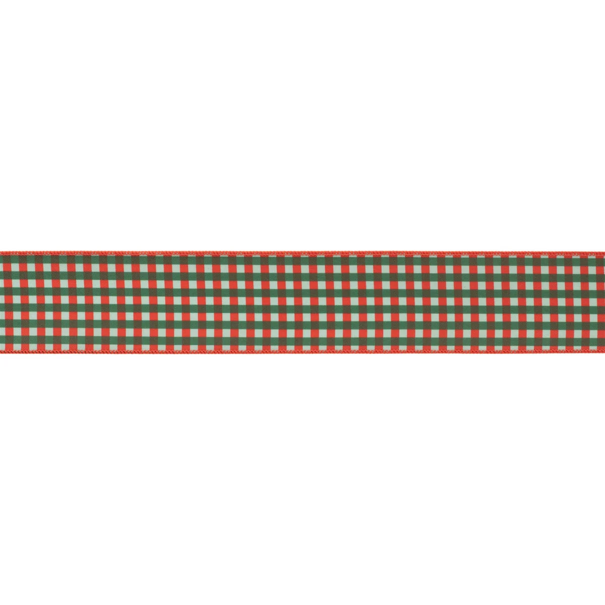 Gift Wrapping Ribbon Set of 2 Plaid Wired Polyester 2.5" W by Melrose