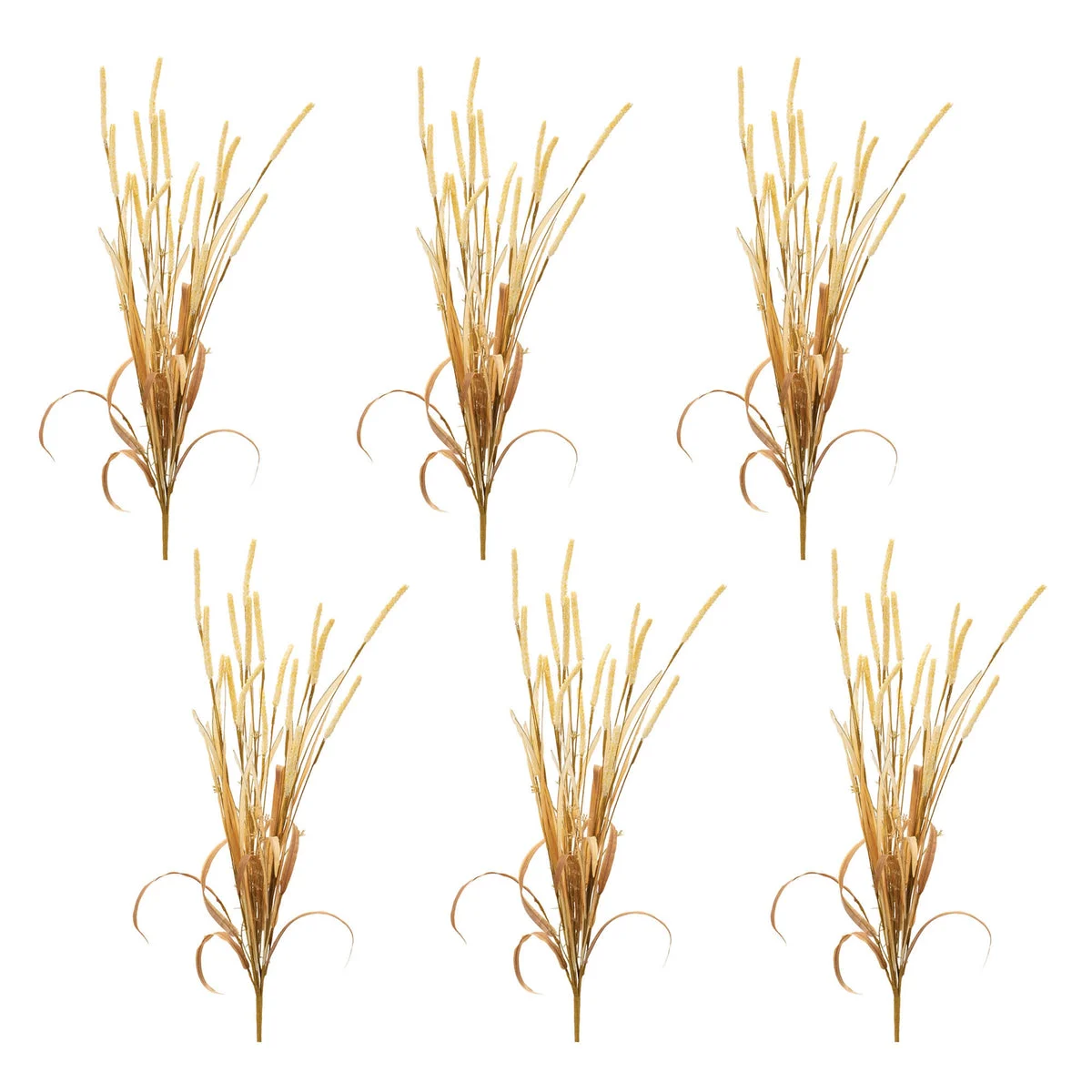 Seasonal Grass Spray 27"H Set of 6 for Harvest Decor Arrangements by Melrose