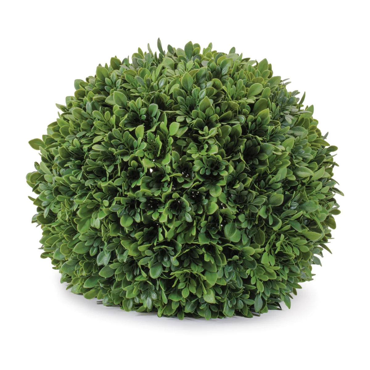 Boxwood Orb – 13"D Green Faux Decorative Orb Indoor Decor by Melrose
