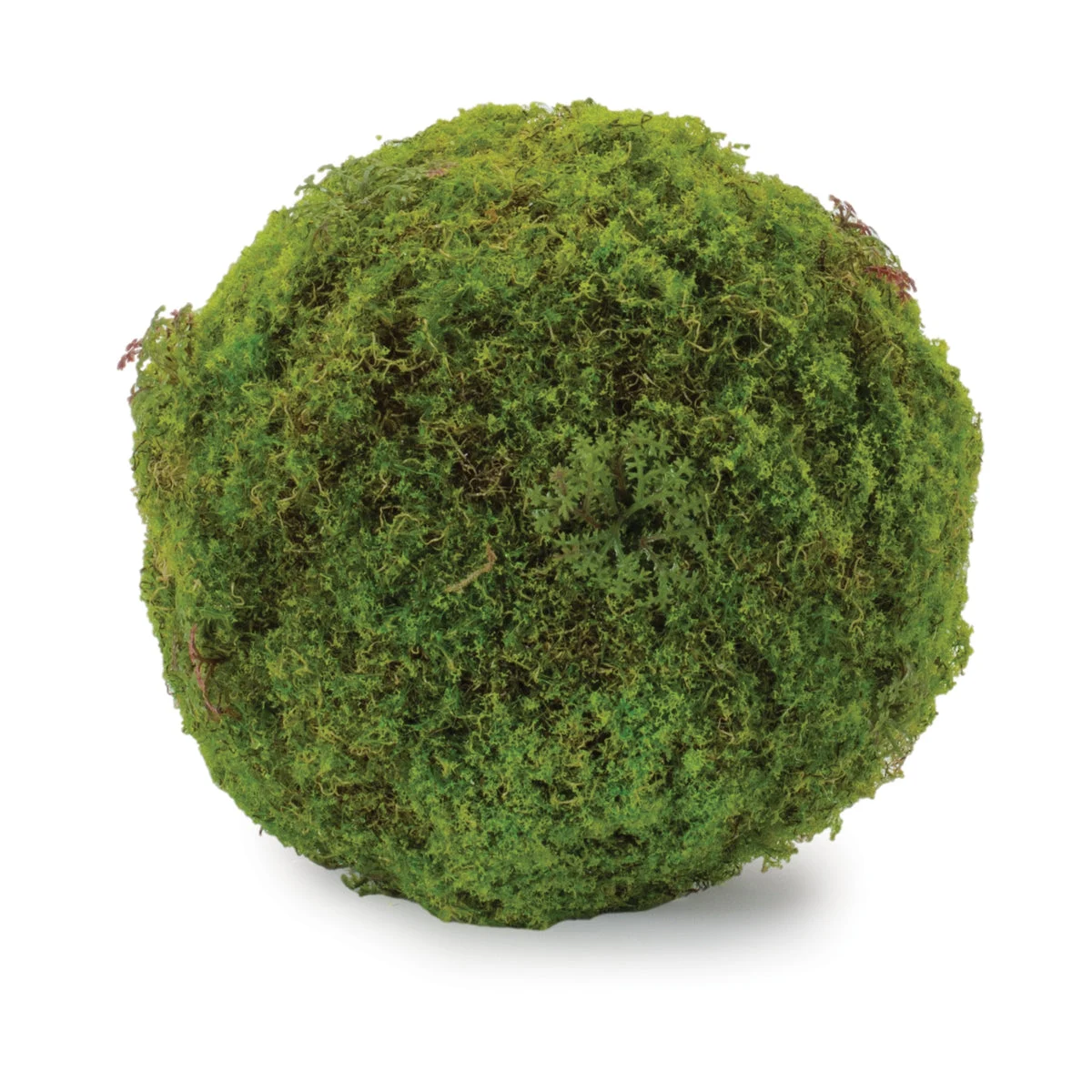 Moss Orb Decorative Accent 7"D Green Polyester Plastic Glam Indoor Style (Set of 2) By Melrose