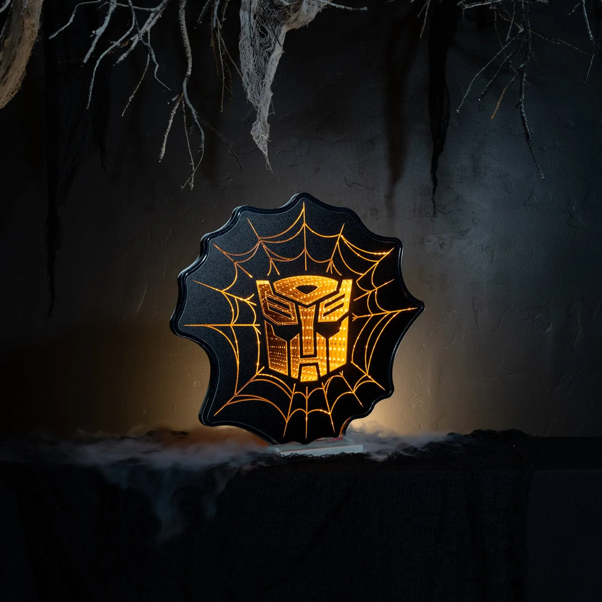 Plug In LED Web Display Light – Acrylic Autobot Figure 16 Inch by Melrose