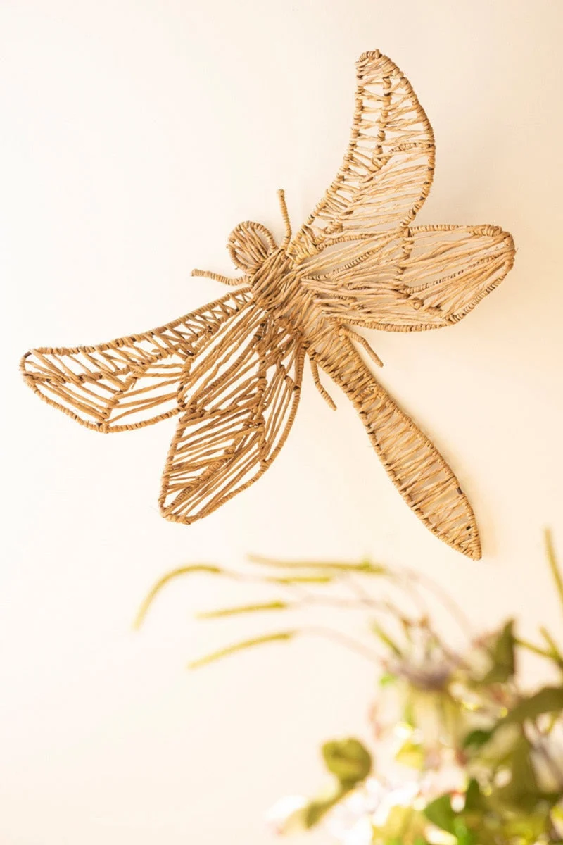 Nature Inspired Dragonfly Wall Decor – 24" Tall by Kalalou