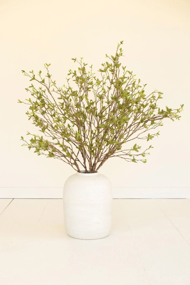 Faux Budding Leaf Branch Spray – 46.5" Tall Decorative Greenery by Kalalou