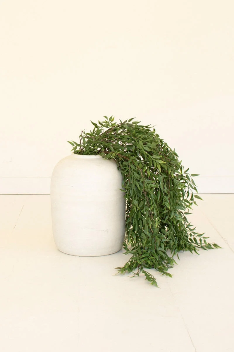 Artificial Leaves Spray – Green – 54" Tall Faux Botanical Stem by Kalalou