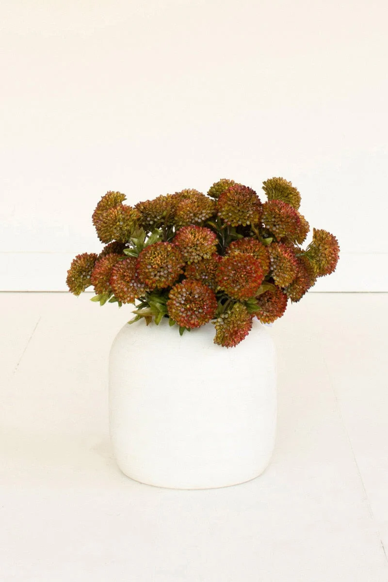 Artificial Auburn Dahlia Bundle Set of 7 - 17.5" Tall Faux Flowers by Kalalou