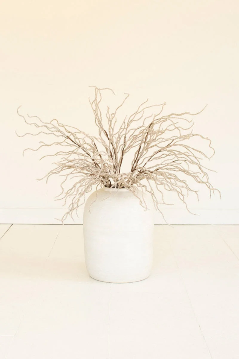 Faux Botanical Stem – Natural Green Foliage – 36" Tall Decorative Accent Set of 6 by Kalalou