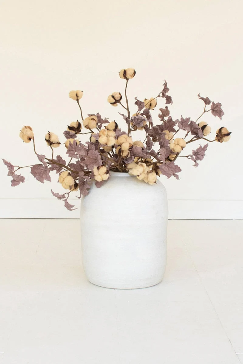 Faux Botanical Spray – Warm Tone Bloom Mix – 25" Tall Decorative Accent Set of 6 by Kalalou