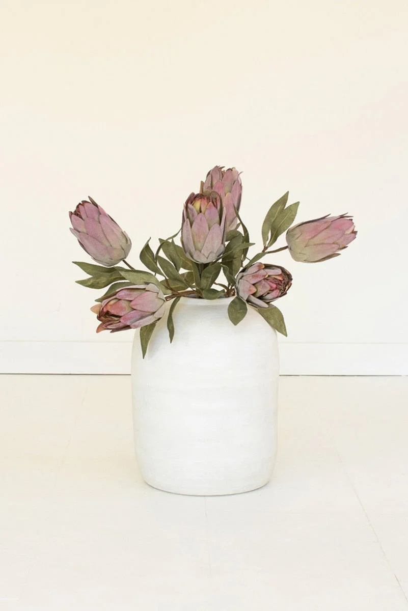 Faux Botanical Stem – Natural Green Foliage – 26" Tall Decorative Accent Set of 6 by Kalalou