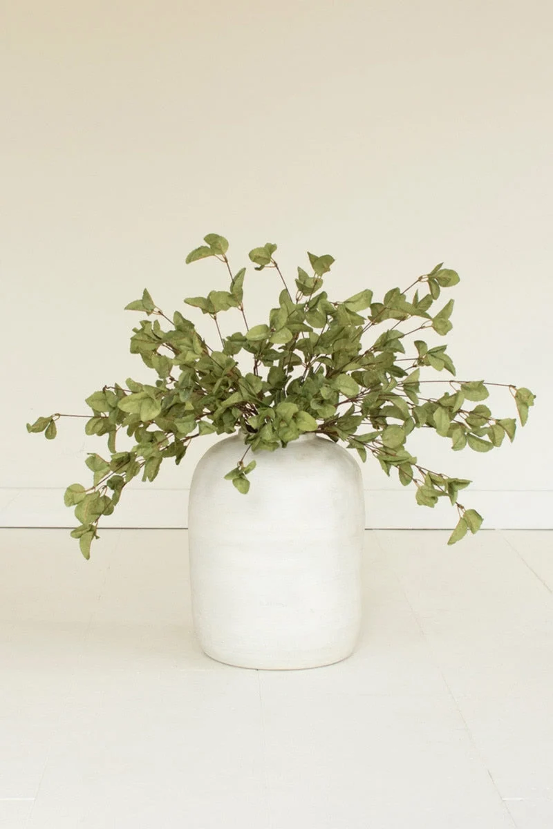 Faux Botanical Stem – Natural Green Foliage – 26.5" Tall Decorative Accent Set of 6 by Kalalou