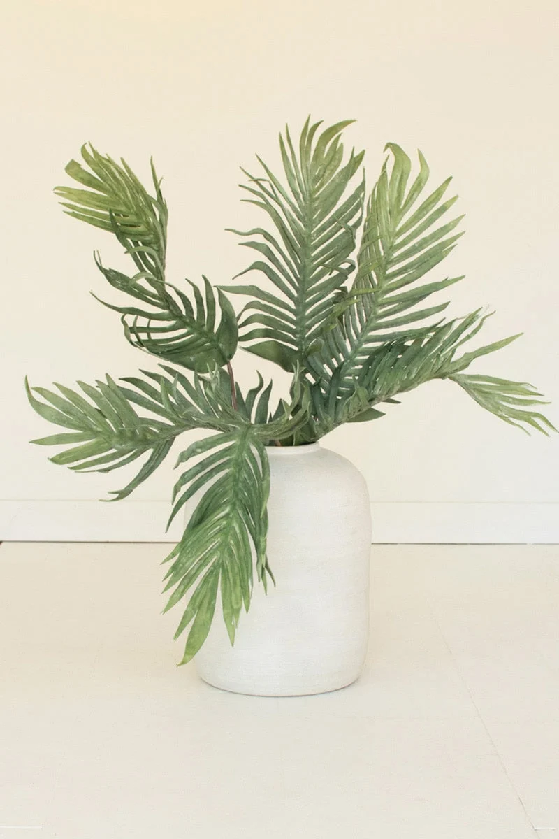 Artificial Palm Leaf Stem Tropical Decor 40" H by Kalalou
