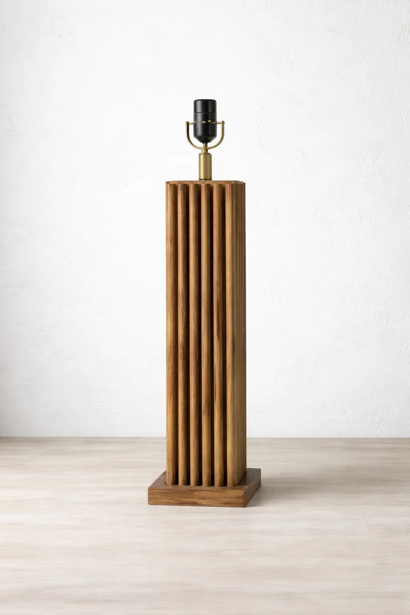 Wooden Spindles Table Lamp Base 36.5"Tall Decorative Lighting Base by Kalalou