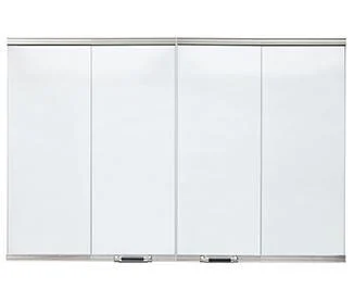 Heatilator DM8042-S 42" Stainless Steel Bi-Fold Glass Doors for Cottagewood 42" Wood Burning Fireplace